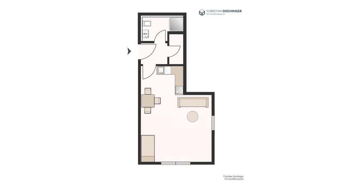 Etagenwohnung Nittendorf - 1 Zimmer, 38 m&sup2;, 420&euro; | Angebot:26251921
