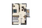 Etagenwohnung Nittendorf - 2 Zimmer, 56 m&sup2;, 215.000&euro; | Angebot:25690967