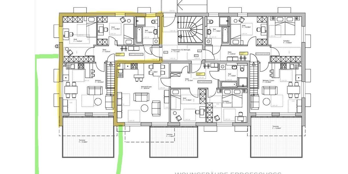 Erdgeschoßwohnung Regensburg Brandlberg - 4 Zimmer, 99 m&sup2;, 529.000&euro; | Angebot:27155308