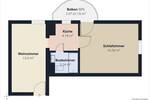 Etagenwohnung Regensburg Kasernenviertel - 2 Zimmer, 40 m&sup2;, 145.000&euro; | Angebot:26276829