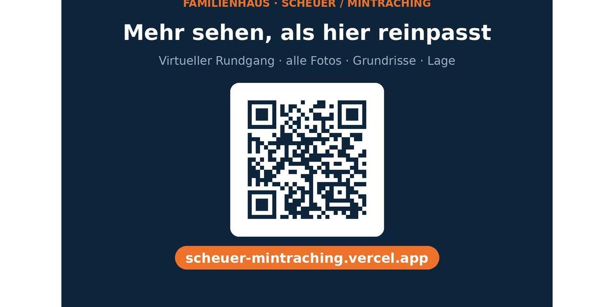 Einfamilienhaus Mintraching - 8 Zimmer, 210 m&sup2;, 579.000&euro; | Angebot:27005538