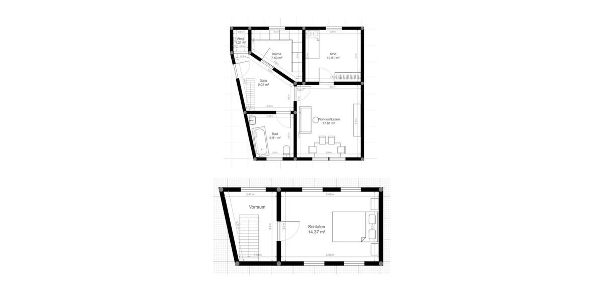 Maisonettenwohnung Neutraubling - 3.5 Zimmer, 60 m&sup2;, 199.000&euro; | Angebot:26145365