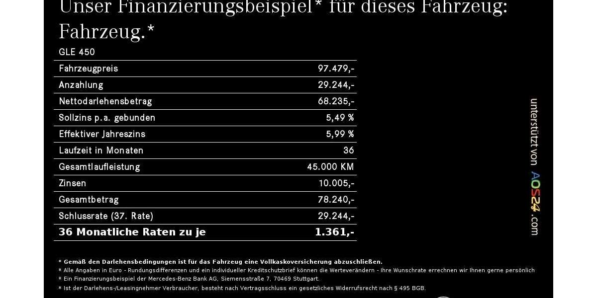 Mercedes-Benz GLE 450 8.500 km 97.479 € Regensburg 93053