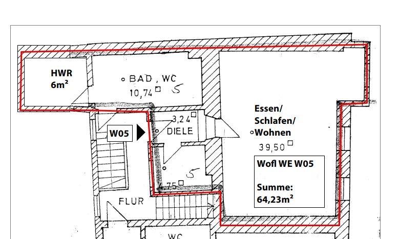 Etagenwohnung Regensburg Kumpfmühl - 1 Zimmer, 62 m&sup2;, 970&euro; | Angebot:26398685