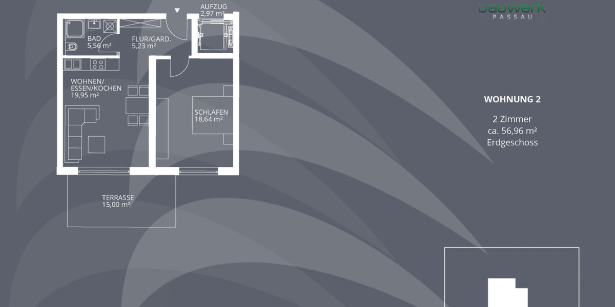 Etagenwohnung Altenthann Altenthann - 2 Zimmer, 57 m&sup2;, 269.900&euro; | Angebot:26657083