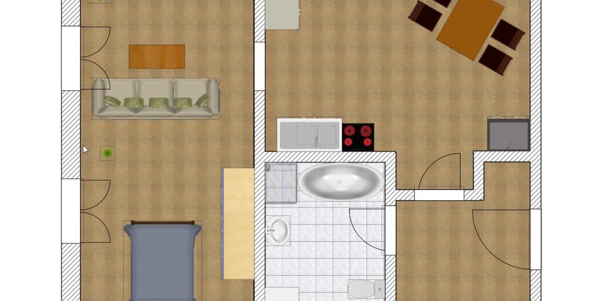 Charmante 1-Zimmer-Dachgeschosswohnung in Saal 42 m² Rendite 5,6% 1 zimmer