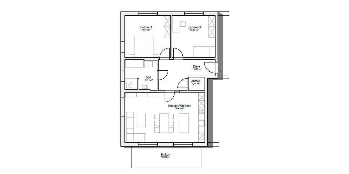 Etagenwohnung Pentling Großberg - 3 Zimmer, 95 m&sup2;, 486.900&euro; | Angebot:25850755