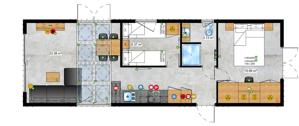 Bungalow Regensburg Kumpfmühl - 2 Zimmer, 50 m&sup2;, 129.000&euro; | Angebot:8936411