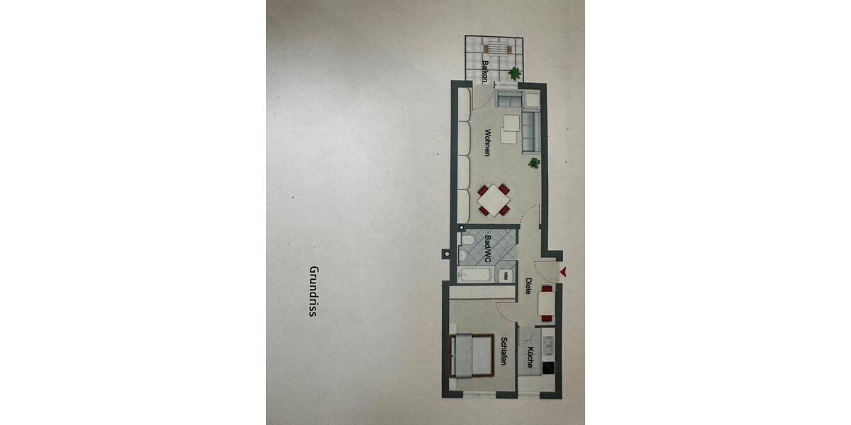 Etagenwohnung Regensburg Das Dörnberg - 2 Zimmer, 54 m&sup2;, 750&euro; | Angebot:26427257
