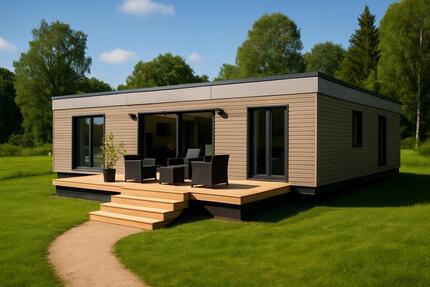 94m² großes Tinyhaus Mobilheim Wohnhaus Tinyhouse winterfest isoliert voll ausgestattet zimmer