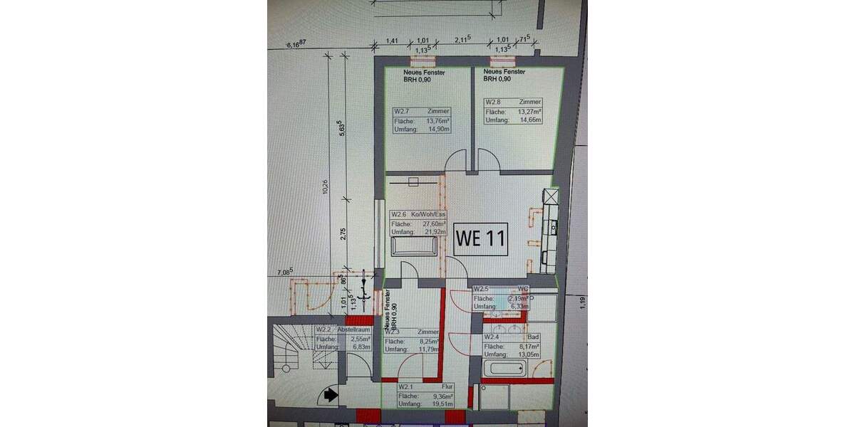 Etagenwohnung Regensburg / Reinhausen Reinhausen - 3 Zimmer, 85 m&sup2;, 1.600&euro; | Angebot:25686023