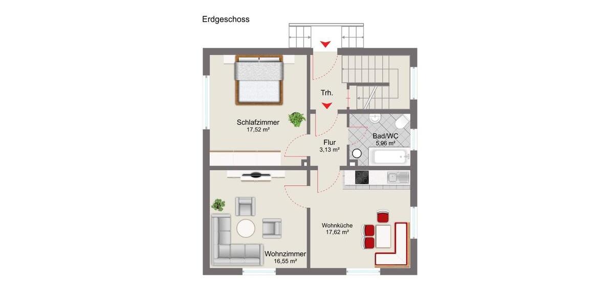 Einfamilienhaus Wald - 6 Zimmer, 112 m&sup2;, 1.500&euro; | Angebot:26411148
