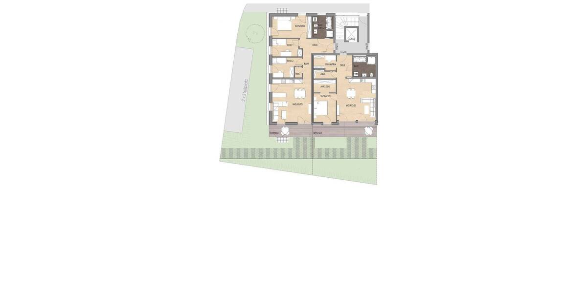 Terrassenwohnung Pentling Großberg - 4 Zimmer, 102 m&sup2;, 627.500&euro; | Angebot:25669202