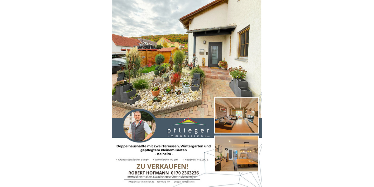 Doppelhaushälfte Kelheim - 6 Zimmer, 172 m&sup2;, 448.000&euro; | Angebot:26139569