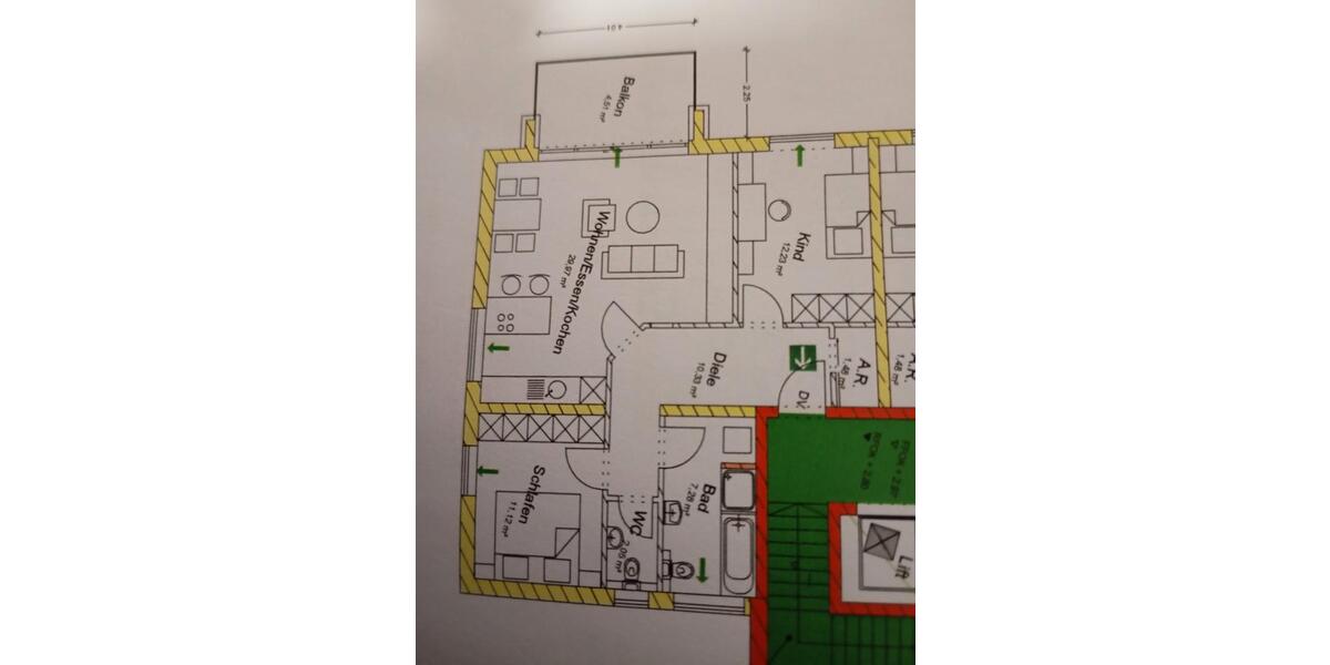 Etagenwohnung Regensburg Das Dörnberg - 3 Zimmer, 80 m&sup2;, 500.000&euro; | Angebot:26931926
