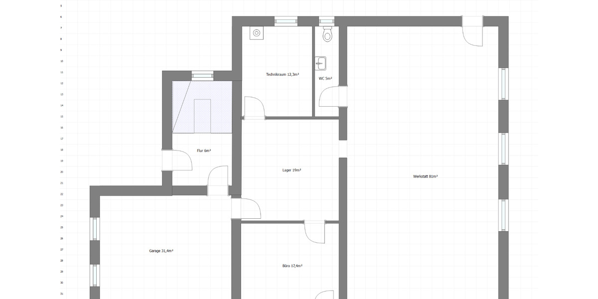 Gewerbeimmobilie mit Wohneinheit, großer Garten zimmer