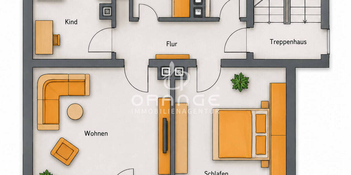 Etagenwohnung Regensburg Kasernenviertel - 3 Zimmer, 59 m&sup2;, 226.800&euro; | Angebot:26594833
