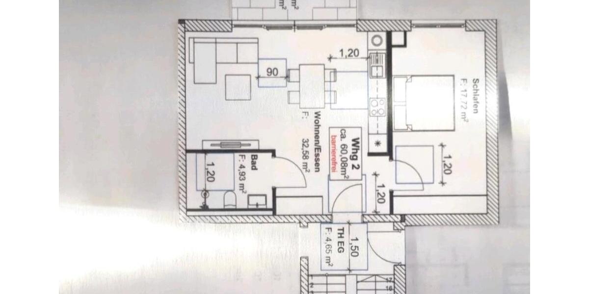 Erdgeschoßwohnung Regensburg Brandlberg - 2 Zimmer, 60 m&sup2;, 1.250&euro; | Angebot:26233548