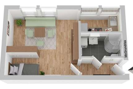 Wohnung Regensburg Brandlberg - 1 Zimmer, 38 m&sup2;, 505&euro; | Angebot:26821382