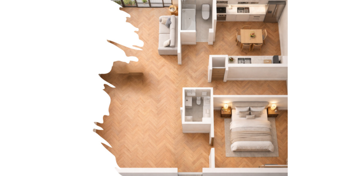 Hochw. 2‑Zi.‑ETW BJ2013, kleine Wohnanl. (9 Whg.) direkt v. Bauh. 2 zimmer