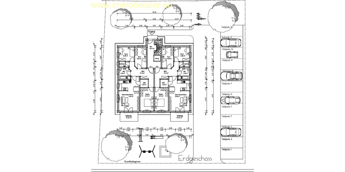 Als Kapitalanlage oder Eigennutzung 4-Zi-Whg WFL 100 m² EG mit Terrasse u. Garten BJ 2017 Energiesparhaus KfW-55 - Erdgeschoßwohnung Burglengenfeld | Angebot:27717313