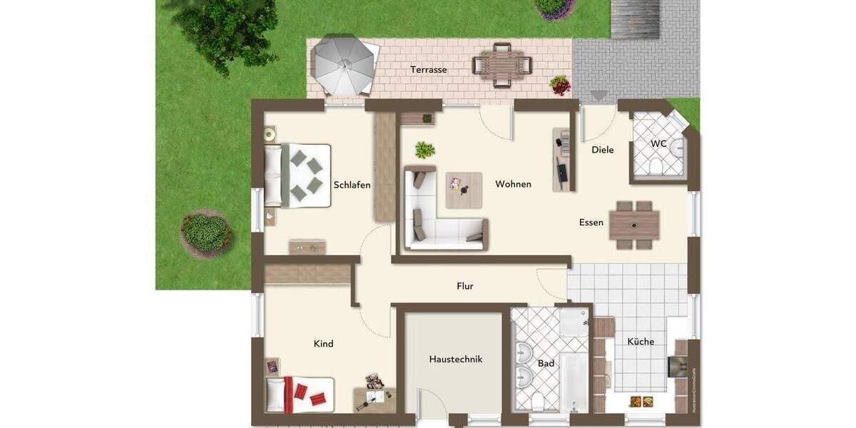 Etagenwohnung Bad Abbach - 3 Zimmer, 84 m&sup2;, 895&euro; | Angebot:25744433