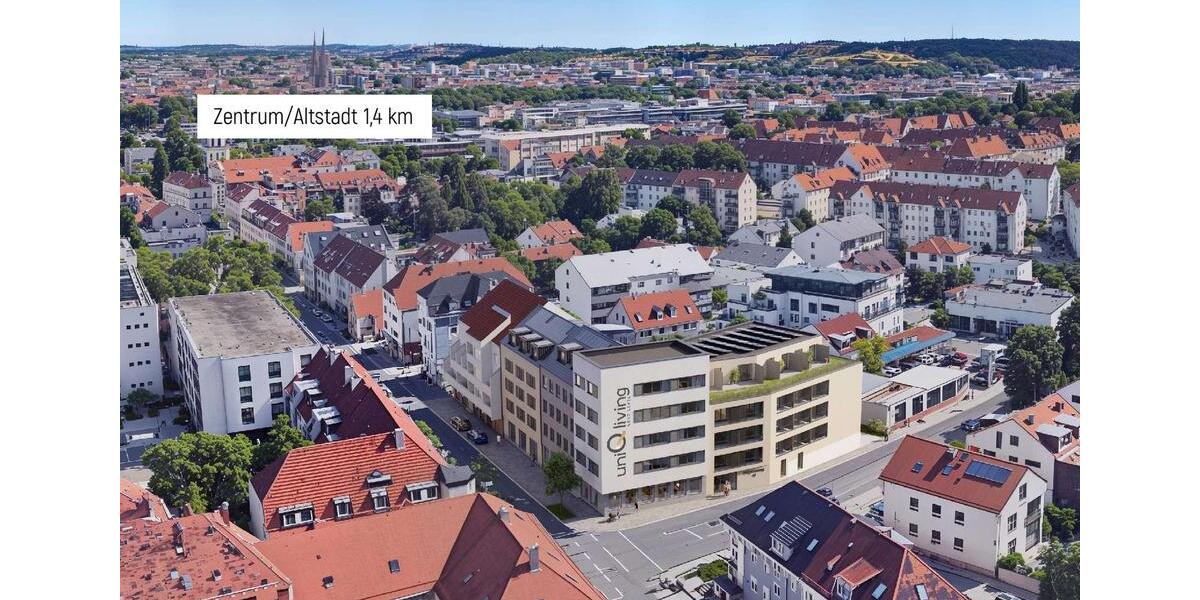 Etagenwohnung Regensburg Ganghofersiedlung - 1 Zimmer, 25 m&sup2;, 610&euro; | Angebot:27612598
