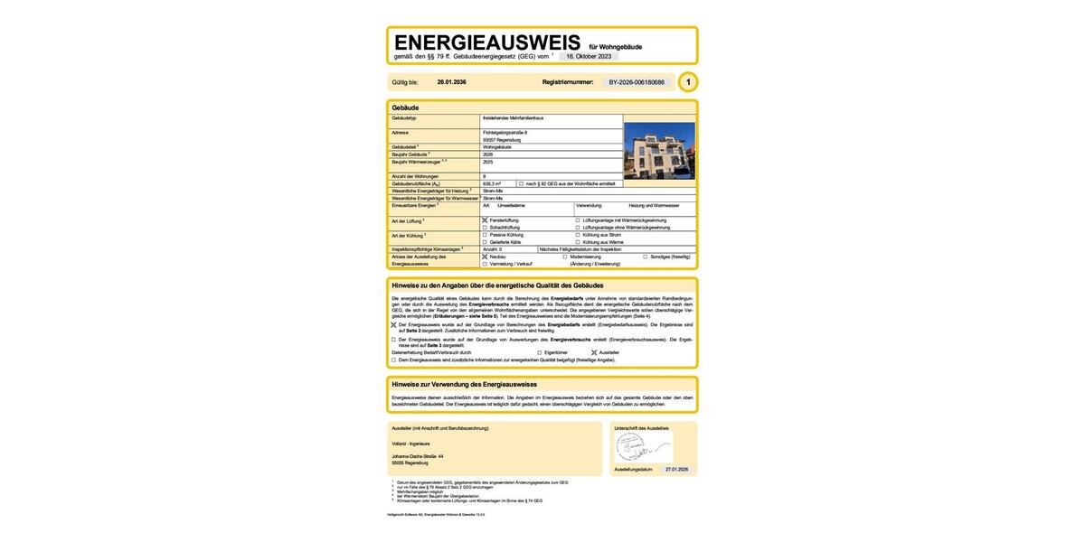 Etagenwohnung Regensburg Gallingkofen - 1 Zimmer, 50 m&sup2;, 870&euro; | Angebot:25783382