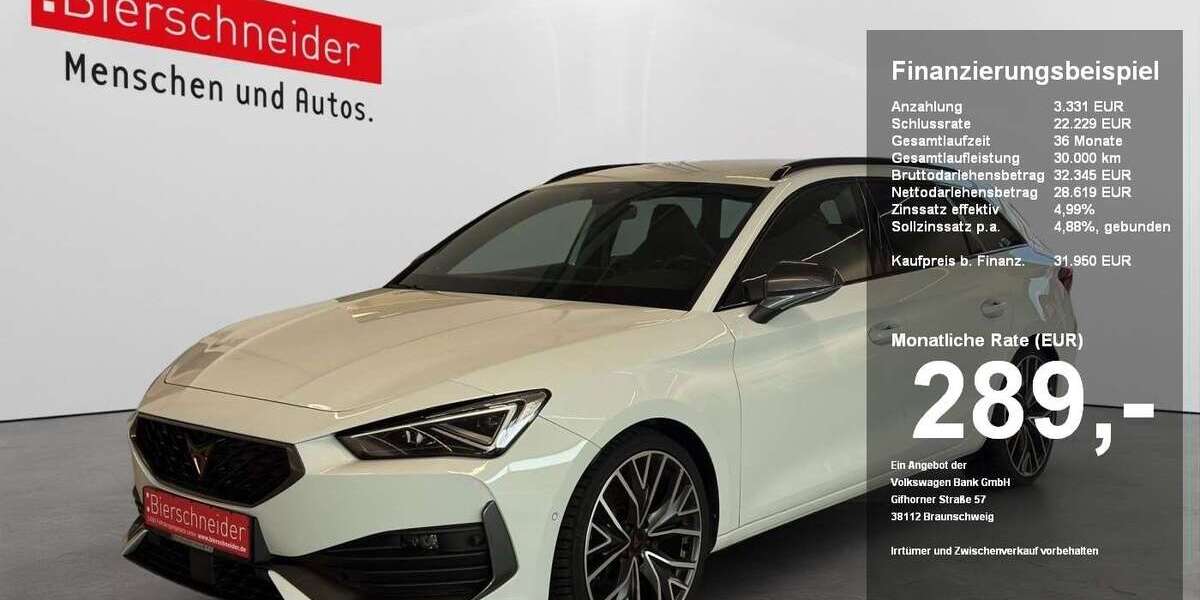 Cupra Leon 39.986 km 31.950 &euro; Regensburg 93055