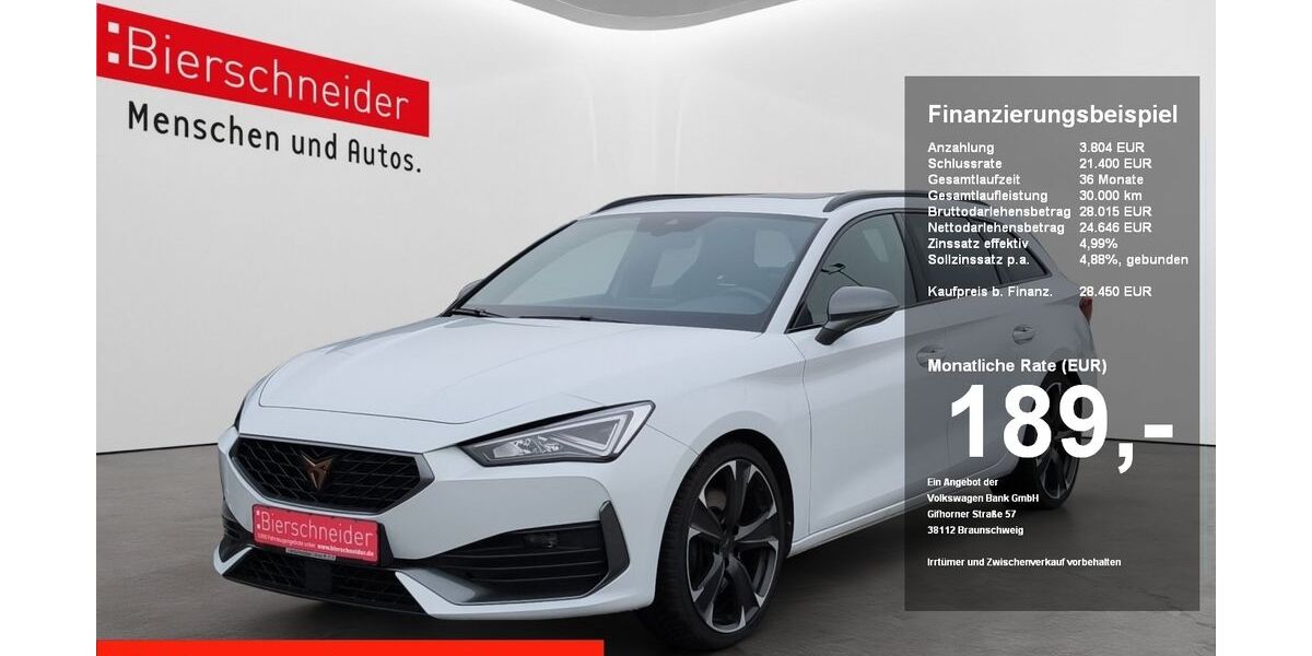 Cupra Leon 39.196 km 28.450 &euro; Regensburg 93055