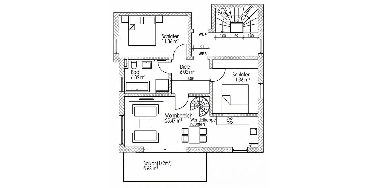 Maisonettenwohnung Regensburg Gallingkofen - 4 Zimmer, 97 m&sup2;, 750.000&euro; | Angebot:27604203