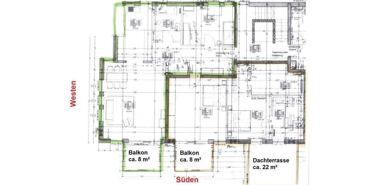 Etagenwohnung Regensburg Ostenviertel - 4 Zimmer, 167 m&sup2;, 855.000&euro; | Angebot:25693615