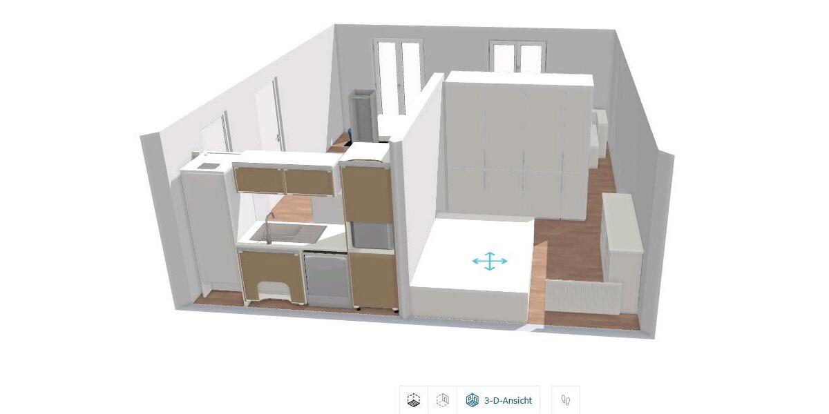 Etagenwohnung Bernhardswald - 2 Zimmer, 44 m&sup2;, 680&euro; | Angebot:24918062