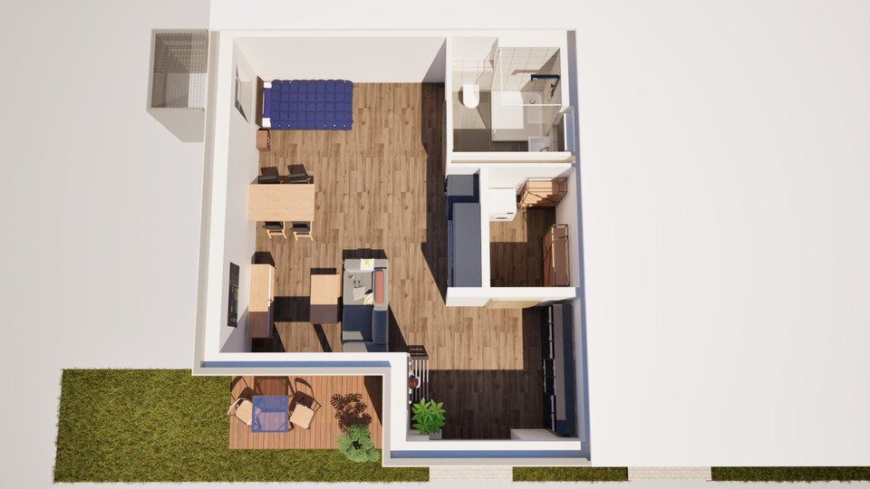 Etagenwohnung Regensburg Gallingkofen - 1 Zimmer, 50 m&sup2;, 870&euro; | Angebot:25783382