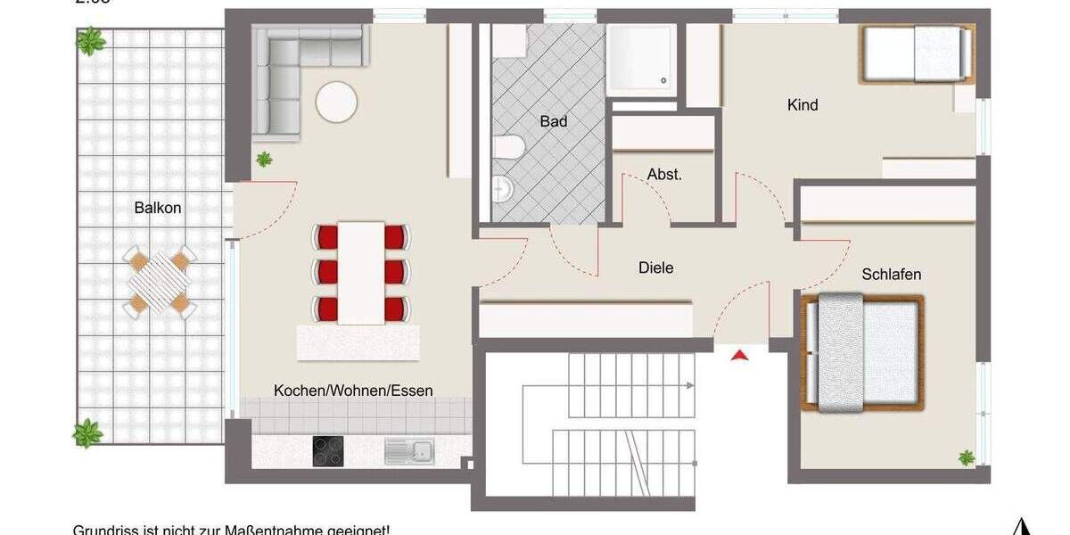 Etagenwohnung Burglengenfeld - 3 Zimmer, 84 m&sup2;, 371.043&euro; | Angebot:25770913