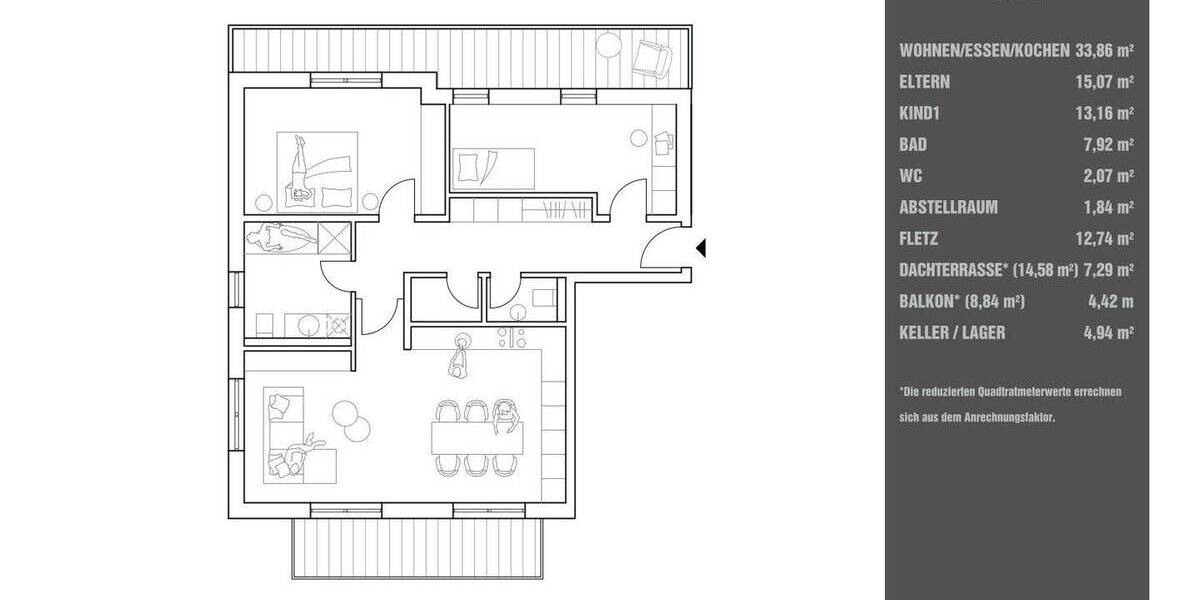 Etagenwohnung Tegernheim - 3 Zimmer, 98 m&sup2;, 609.000&euro; | Angebot:26015332
