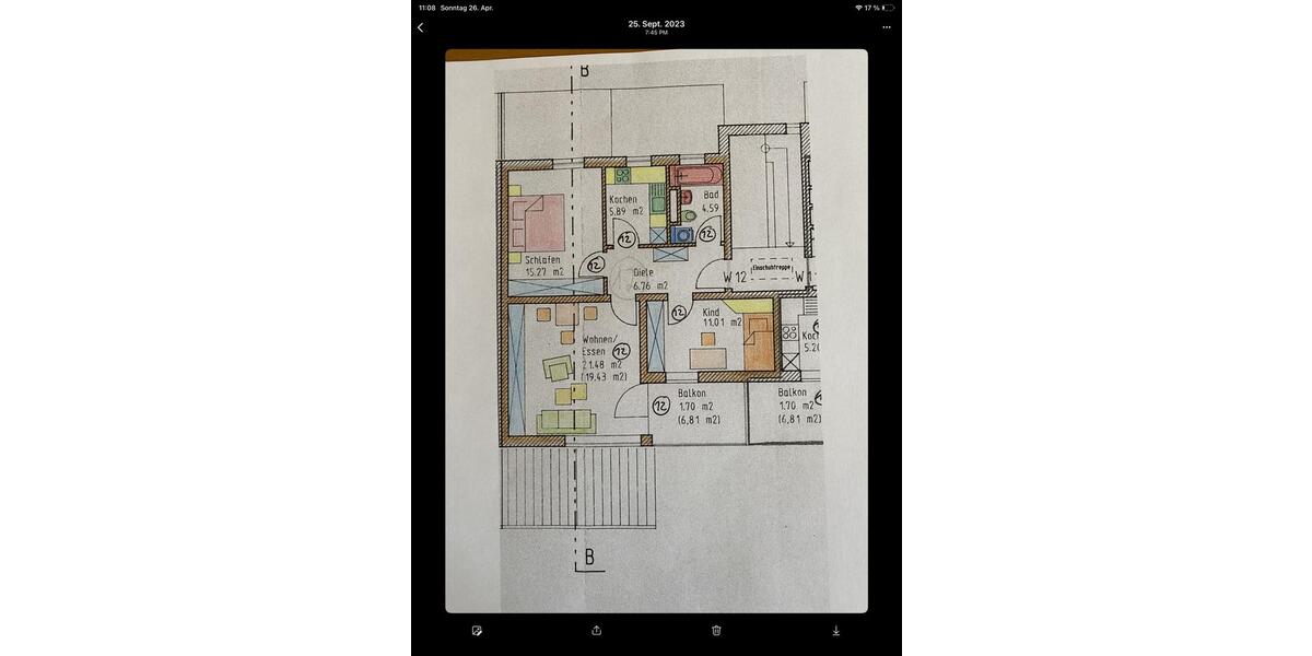 Etagenwohnung Bad Abbach - 3 Zimmer, 69 m&sup2;, 1.144&euro; | Angebot:26327186