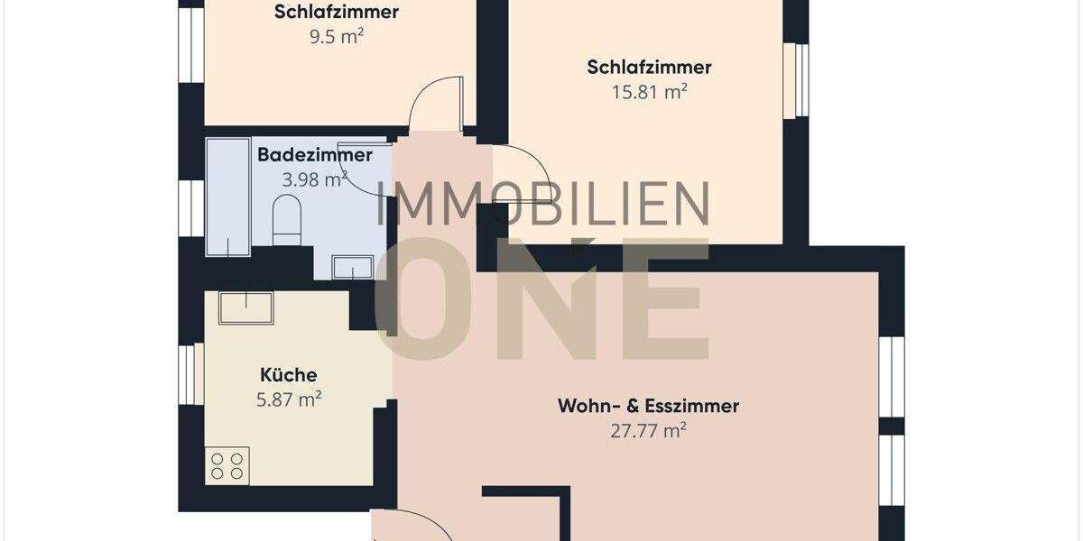 Etagenwohnung Neutraubling - 3 Zimmer, 62 m&sup2;, 240.000&euro; | Angebot:25689796