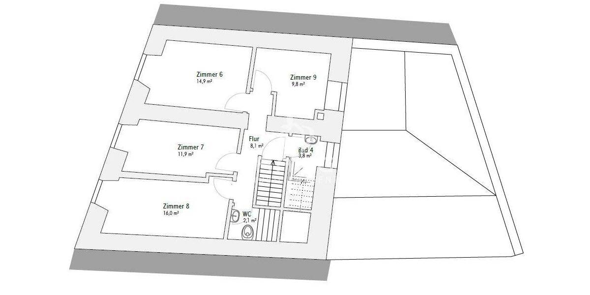 Etagenwohnung Regensburg Innenstadt - 1 Zimmer, 248 m&sup2;, 6.200&euro; | Angebot:26902551