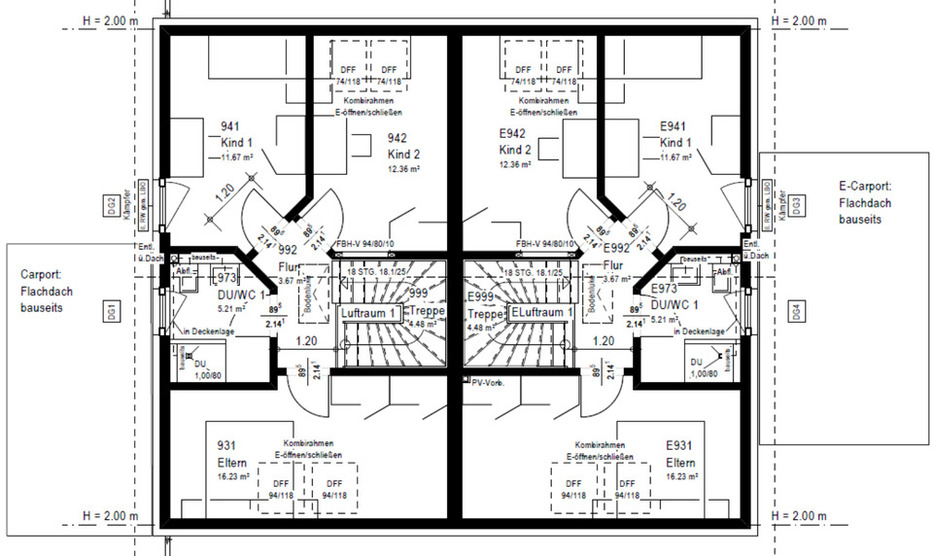 Neubau Zweifamilienhaus in QNG Premium mit PV-Anlage & Wärmepumpe