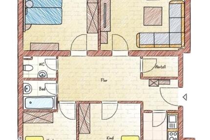 Rgbg Osten - 4 Zimmer Wohnung mit Balkon und Aufzug