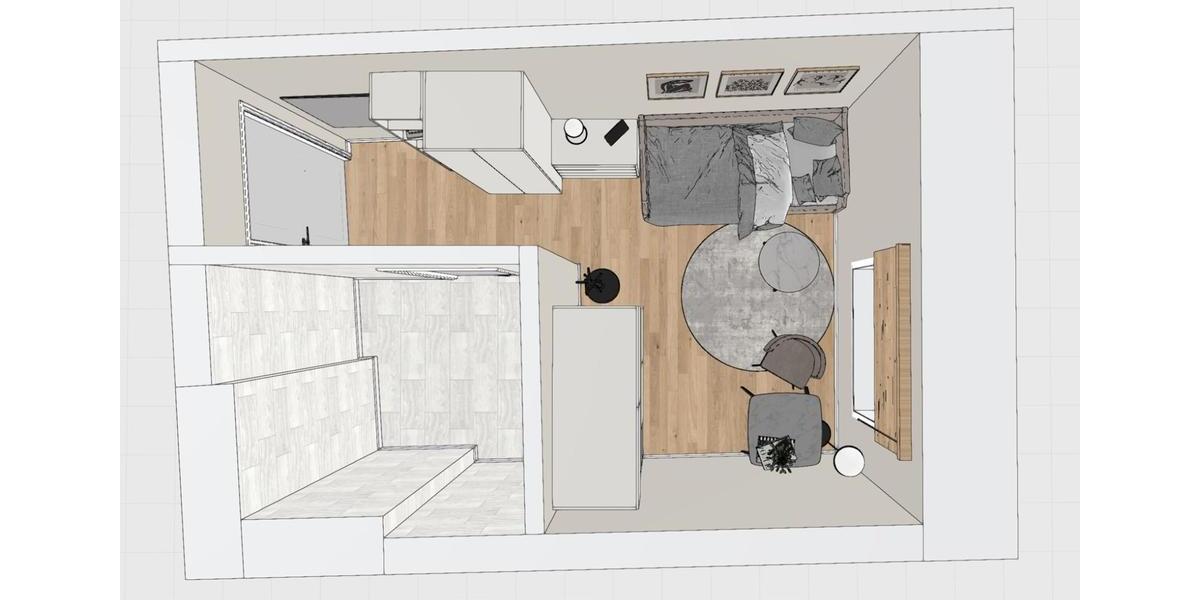 Etagenwohnung Regensburg Kumpfmühl - 1 Zimmer, 16 m&sup2;, 460&euro; | Angebot:25634221