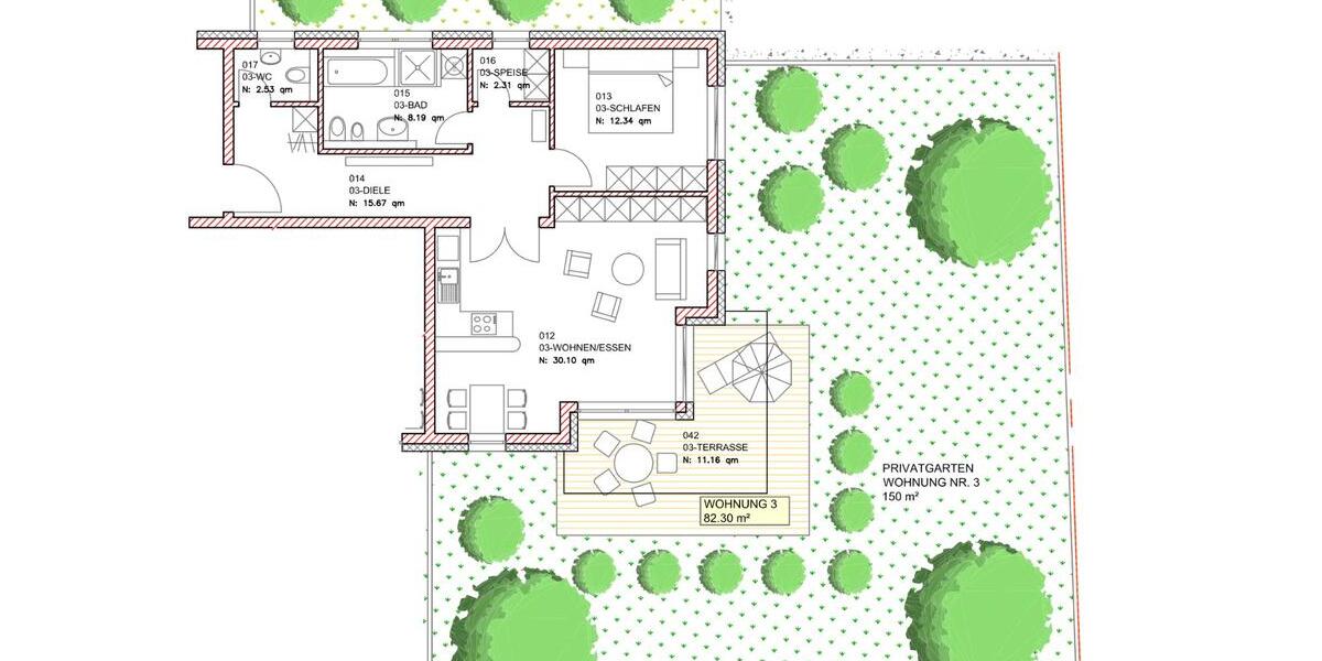 Erdgeschoßwohnung Schierling - 2 Zimmer, 82 m&sup2;, 900&euro; | Angebot:26638683