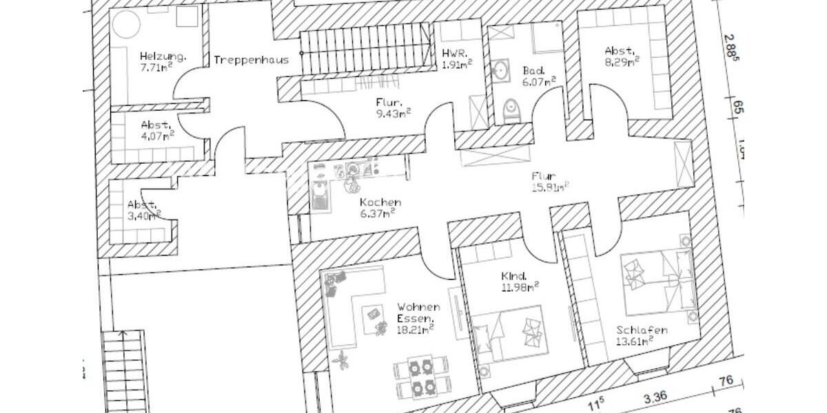 Erdgeschoßwohnung Pielenhofen - 3 Zimmer, 102 m&sup2;, 1.050&euro; | Angebot:26679178