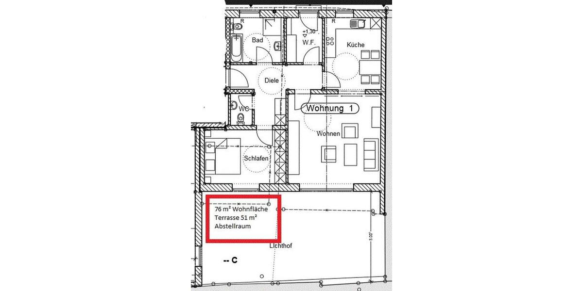Etagenwohnung Abensberg - 2.5 Zimmer, 83 m&sup2;, 930&euro; | Angebot:26681588