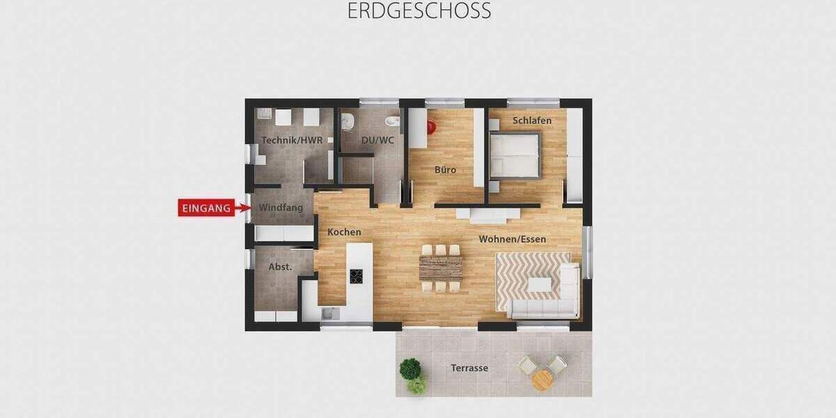 Bungalow Burglengenfeld - 3 Zimmer, 95 m&sup2;, 599.000&euro; | Angebot:25666162