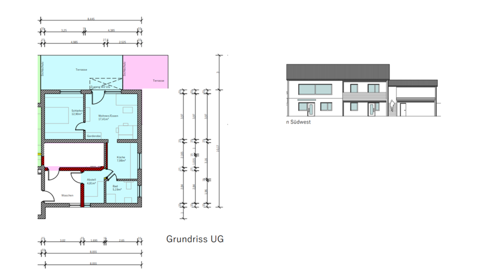 Etagenwohnung Wenzenbach - 2 Zimmer, 53 m&sup2;, 650&euro; | Angebot:25406906