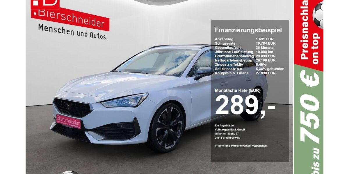 Cupra Leon 27.535 km 27.890 &euro; Regensburg 93055