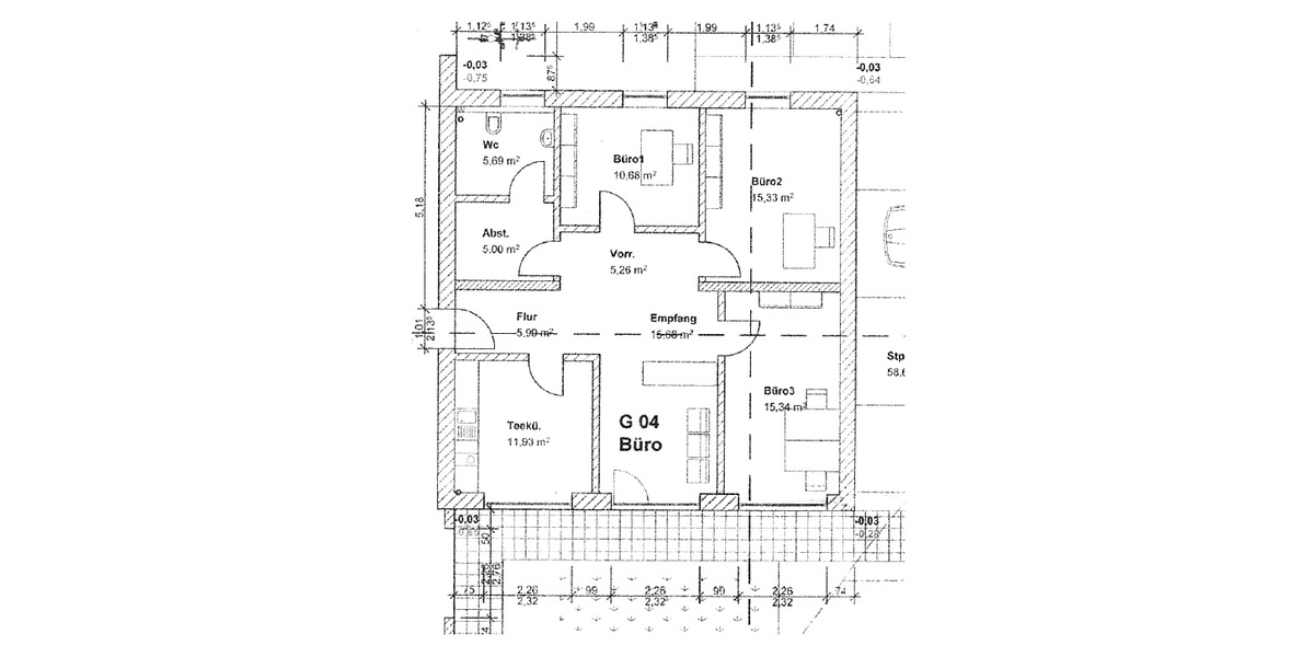 Gewerbeobjekt Sünching - 4 Zimmer, 90 m&sup2;, 790&euro; | Angebot:26766556