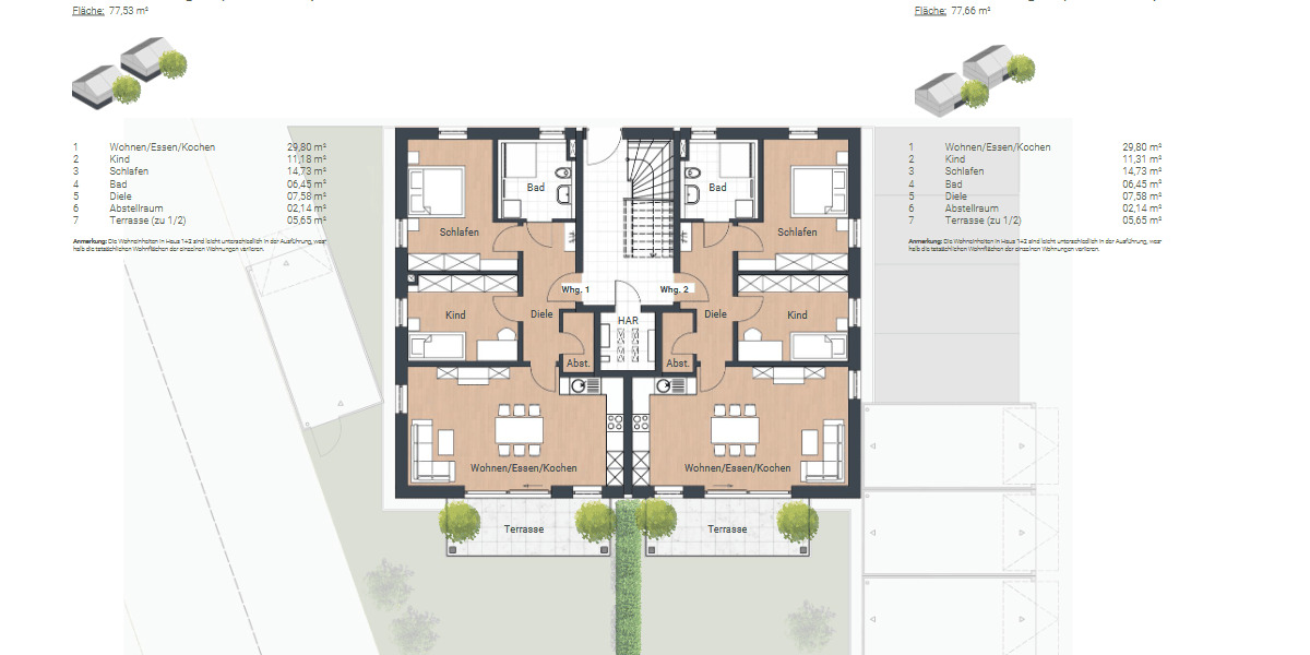 Etagenwohnung Teublitz - 3 Zimmer, 110 m&sup2;, 394.500&euro; | Angebot:26583306
